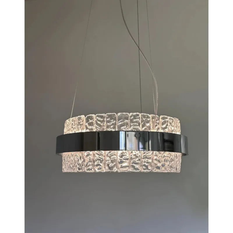 Pamono Murano Glass Ice Chandelier by Simoeng> Ceiling Lights