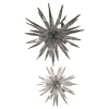 Pamono Murano Glass Ice Clear Sputnik Chandeliers by Simoeng, Set of 2> Ceiling Lights