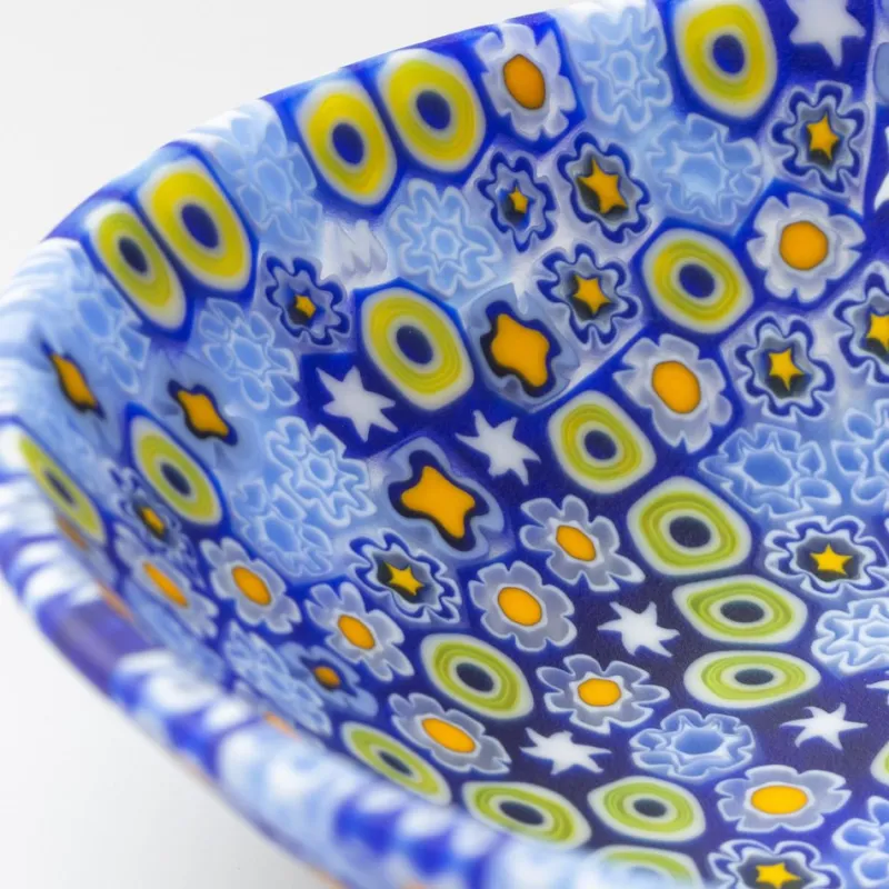 Pamono Murano Glass Millefiori Bowl by Ercole Moretti
