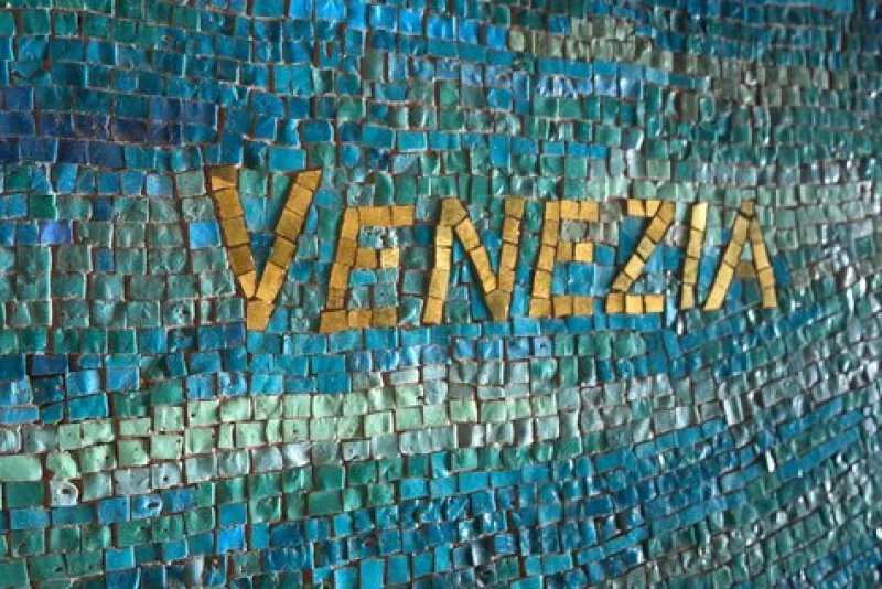 Pamono Murano Glass Mosaic of Venice from Salviati & Co., 19th-Century> Architectural Elements
