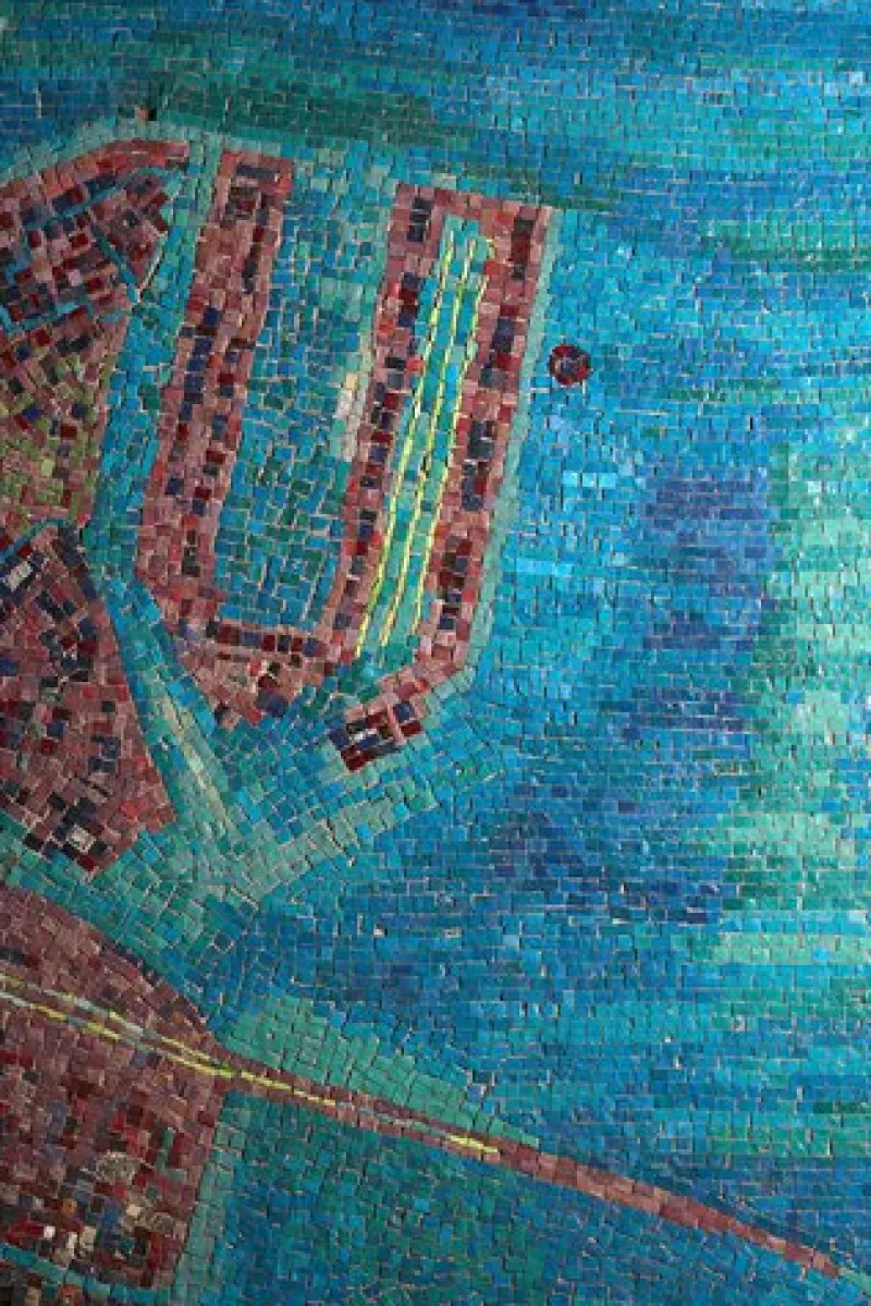Pamono Murano Glass Mosaic of Venice from Salviati & Co., 19th-Century> Architectural Elements