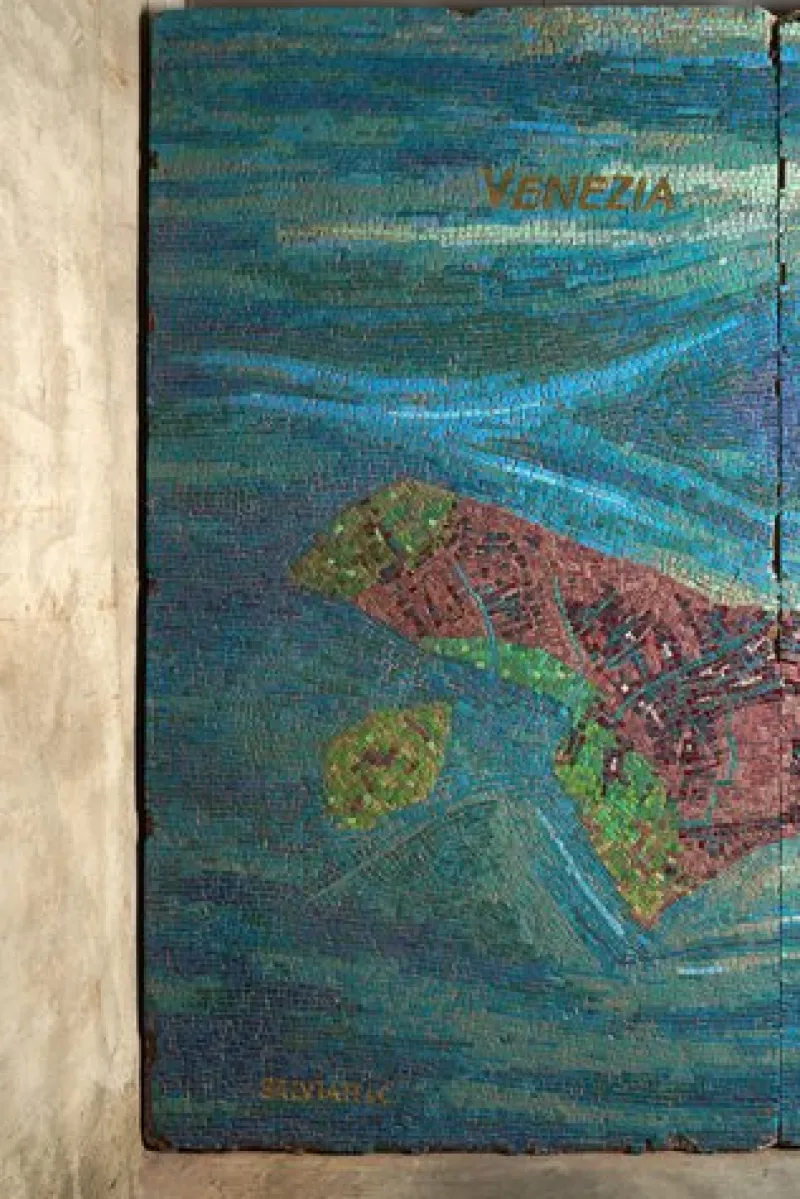 Pamono Murano Glass Mosaic of Venice from Salviati & Co., 19th-Century> Architectural Elements