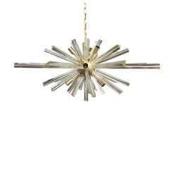 Pamono Murano Glass Oval Sputnik Chandelier by Simoeng> Ceiling Lights