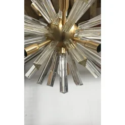 Pamono Murano Glass Oval Sputnik Chandelier by Simoeng> Ceiling Lights