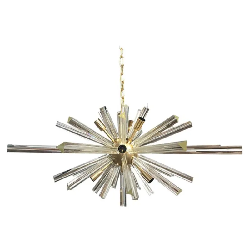 Pamono Murano Glass Oval Sputnik Chandelier by Simoeng> Ceiling Lights