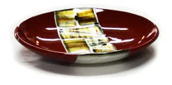Pamono Murano Glass Red Pope Plates by Stefano Birello for VeVe Glass, 2019, Set of 3> Decorative Plates