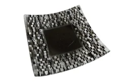 Pamono Murano Glass San Rocco Q25 Plate by Stefano Birello for VéVé Glass> Decorative Plates