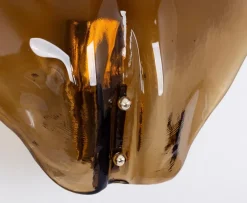 Pamono Murano Glass Sconces Wall Lights attributed to Kalmar, Austria, 1970s, Set of 2><noscript><img width=
