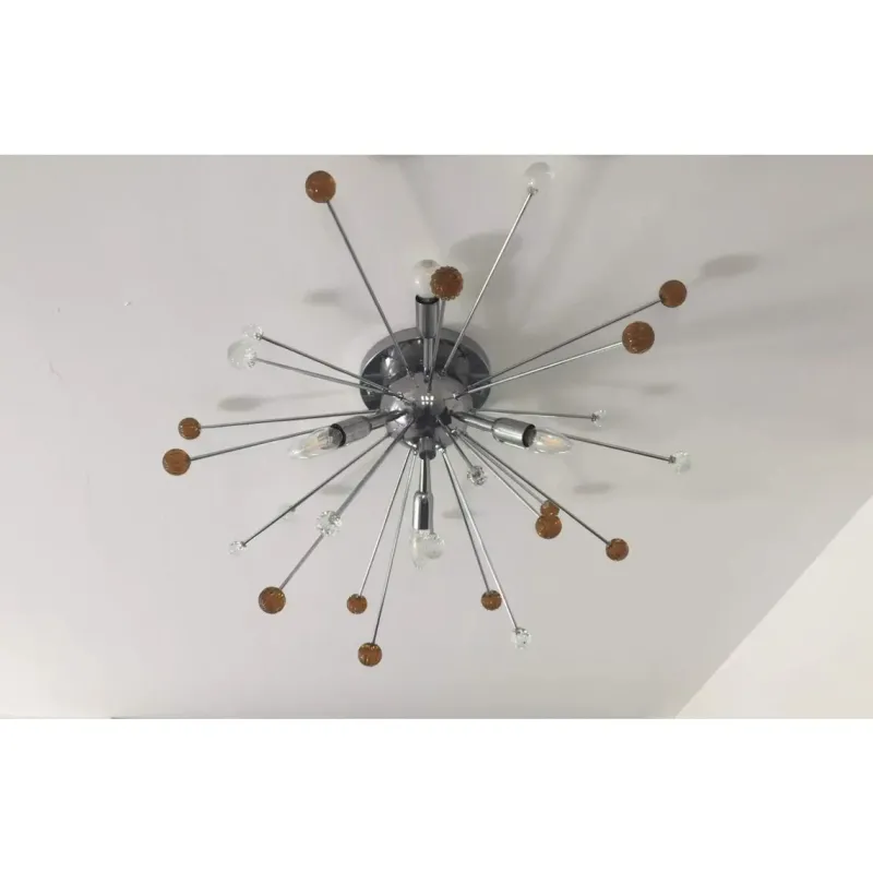 Pamono Murano Glass Sputnik Flush Mount by Simoeng> Ceiling Lights