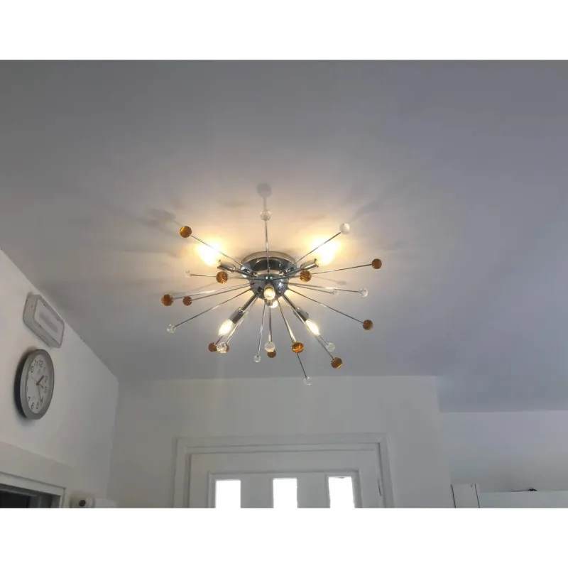 Pamono Murano Glass Sputnik Flush Mount by Simoeng> Ceiling Lights