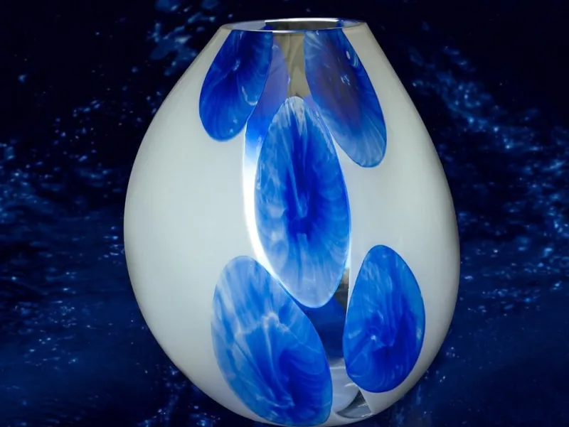 Pamono Murano Glass Table Lamp by 1295 Murano> Table Lamps