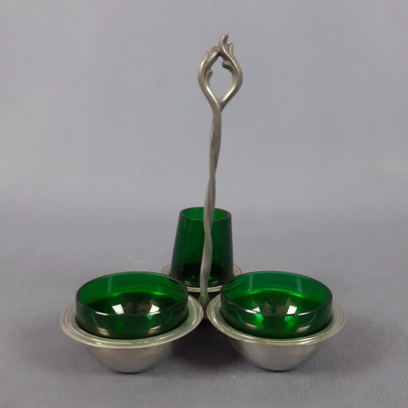 Pamono Murano Glass Table Set by Nason Moretti, 1960s, Set of 2> Dinnerware Accessories
