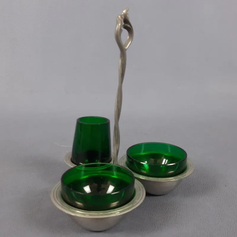 Pamono Murano Glass Table Set by Nason Moretti, 1960s, Set of 2> Dinnerware Accessories