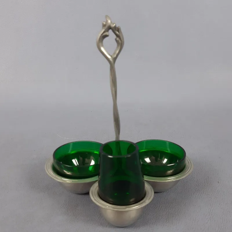 Pamono Murano Glass Table Set by Nason Moretti, 1960s, Set of 2> Dinnerware Accessories