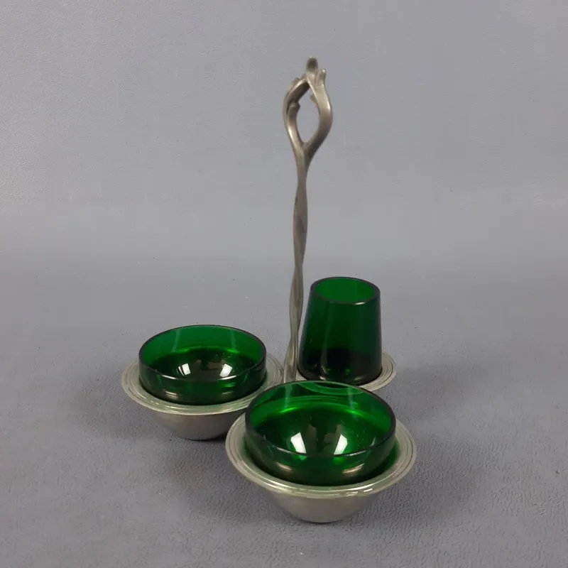 Pamono Murano Glass Table Set by Nason Moretti, 1960s, Set of 2> Dinnerware Accessories