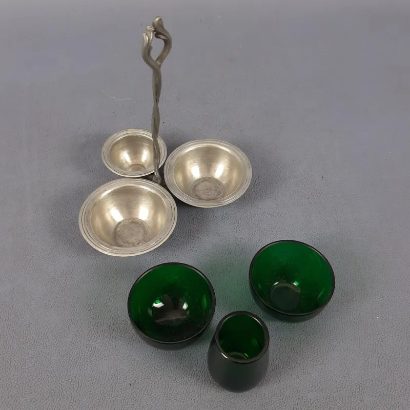 Pamono Murano Glass Table Set by Nason Moretti, 1960s, Set of 2> Dinnerware Accessories