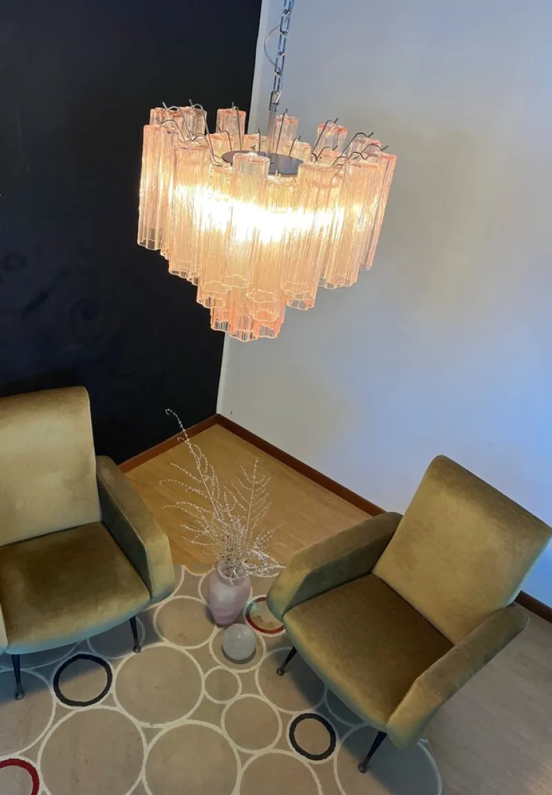 Pamono Murano Glass Tube Chandelier> Ceiling Lights