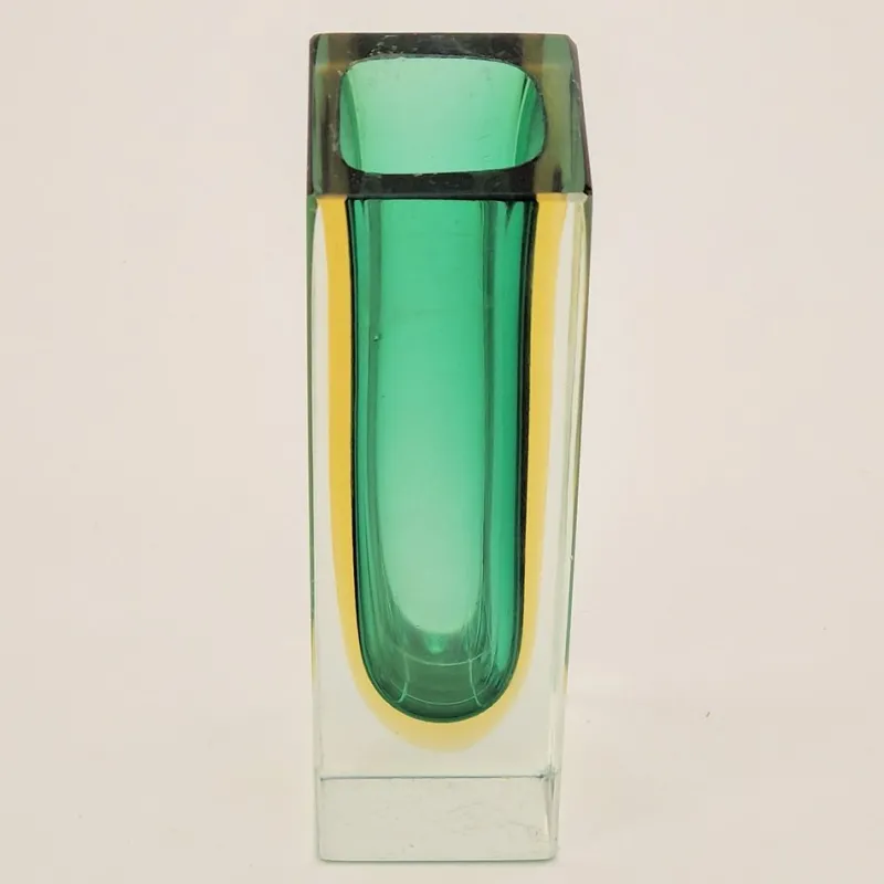 Pamono Murano Glass Vase by Flavio Poli, Italy, 1950s