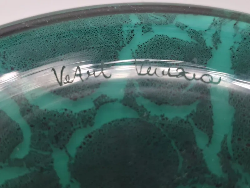 Pamono Murano Glass Vase by Veart, 1980> Vases