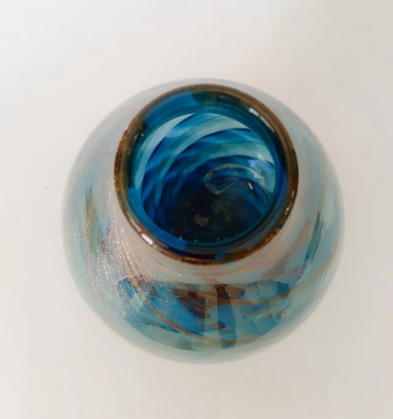 Pamono Murano Glass Vase from Fratelli Toso, 1970s> Vases