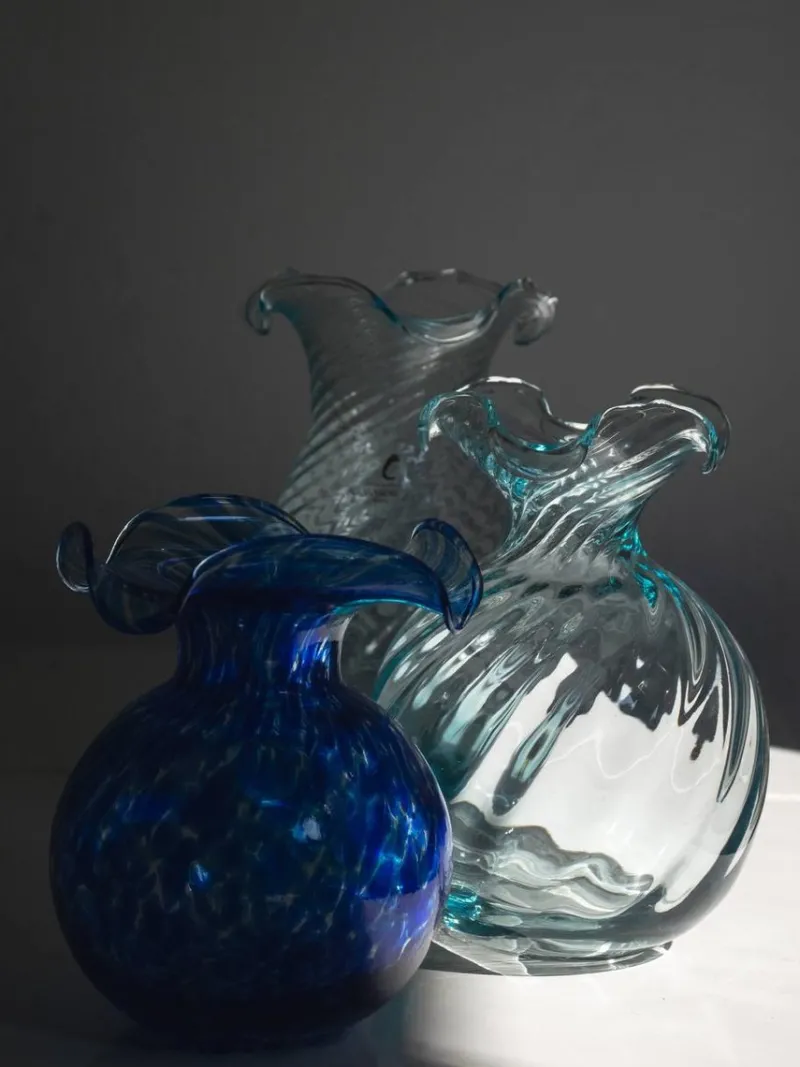 Clearance Pamono Murano Glass Vases by Mariana Iskra for Ribes the Art of Glass, Set of 3
