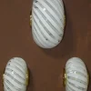 Discount Pamono Murano Glass Wall Lights from F. Fabbian, Italy, 1980s, Set of 3