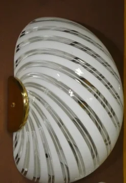 Discount Pamono Murano Glass Wall Lights from F. Fabbian, Italy, 1980s, Set of 3