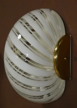 Discount Pamono Murano Glass Wall Lights from F. Fabbian, Italy, 1980s, Set of 3