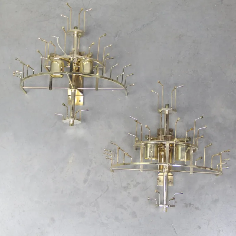 Online Pamono Murano Glass Wall Lights attributed to Paolo Venini, 1970s, Set of 2