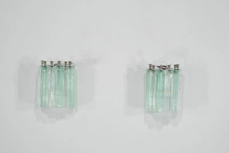 Clearance Pamono Murano Glass Wall Sconces, 1960s, Set of 2