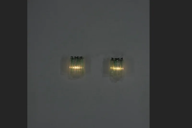 Clearance Pamono Murano Glass Wall Sconces, 1960s, Set of 2