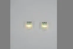 Clearance Pamono Murano Glass Wall Sconces, 1960s, Set of 2