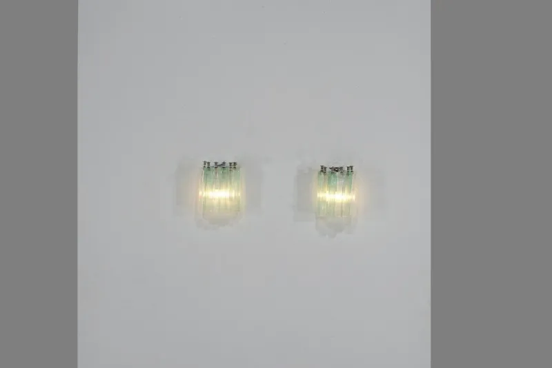 Clearance Pamono Murano Glass Wall Sconces, 1960s, Set of 2