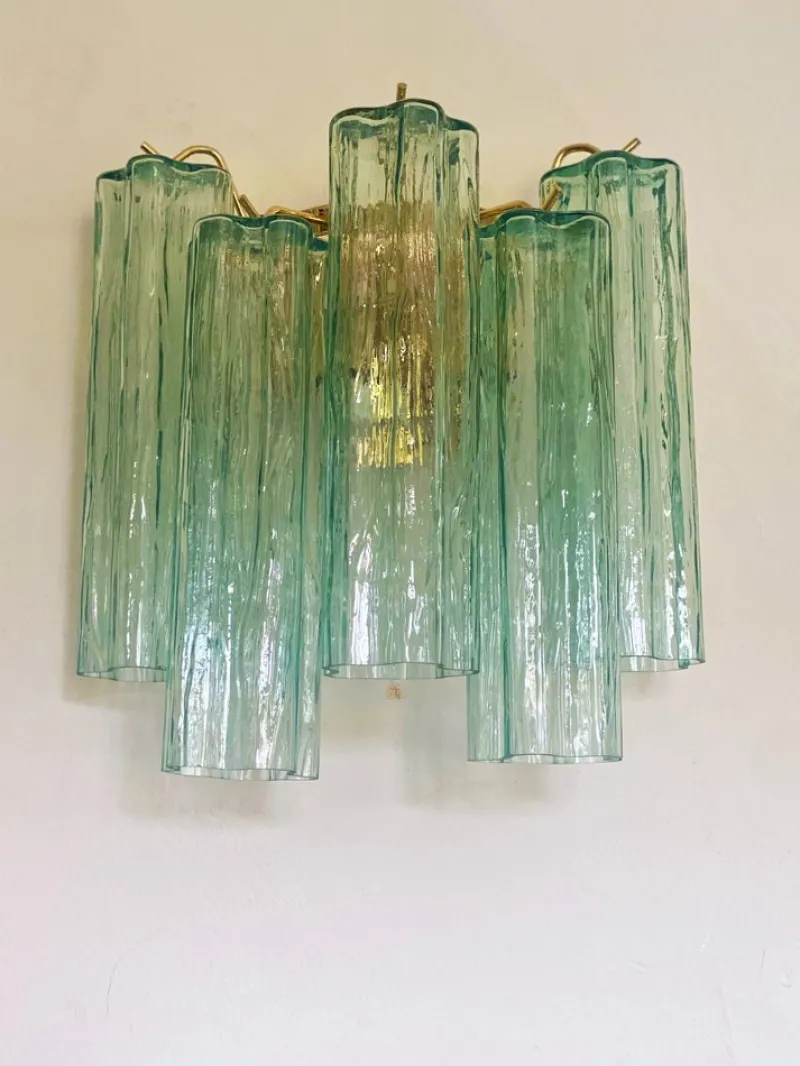 Pamono Murano Glass Wall Sconces from Simoeng, Set of 2