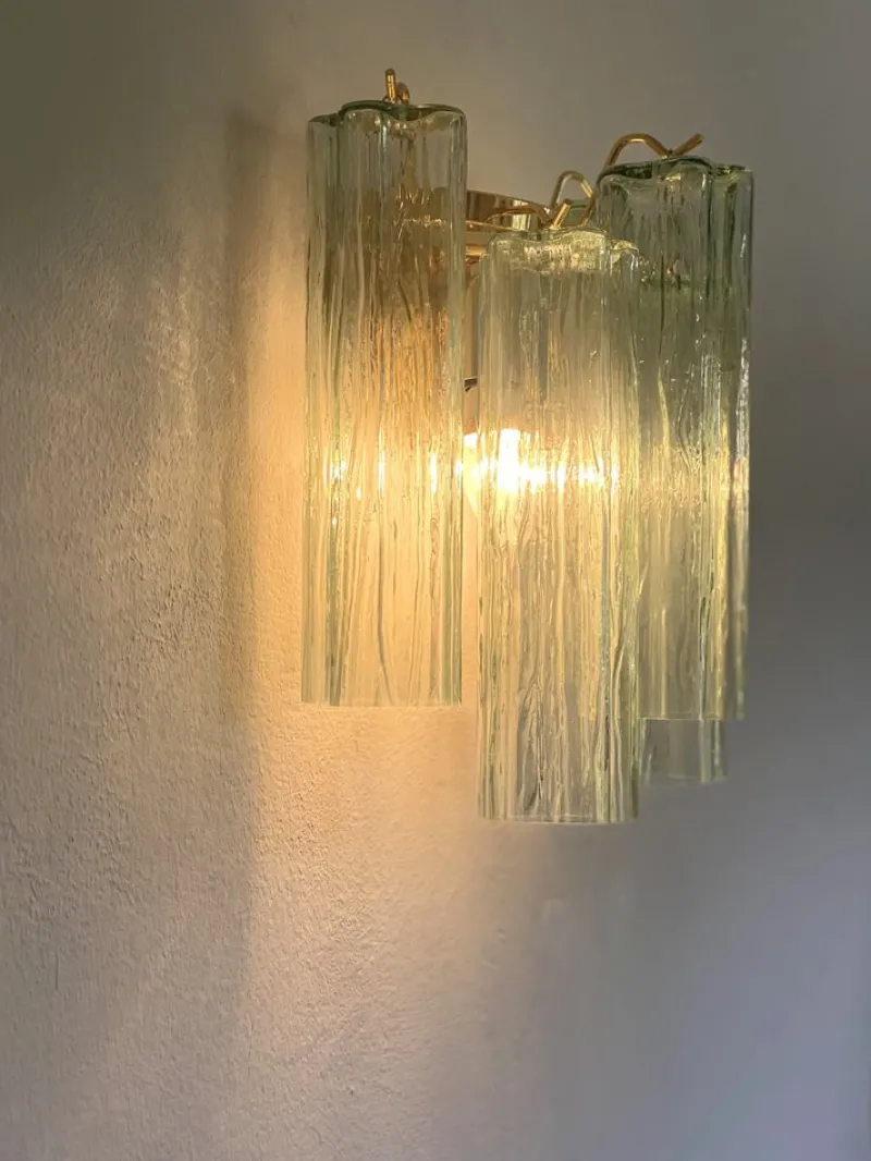 Pamono Murano Glass Wall Sconces from Simoeng, Set of 2