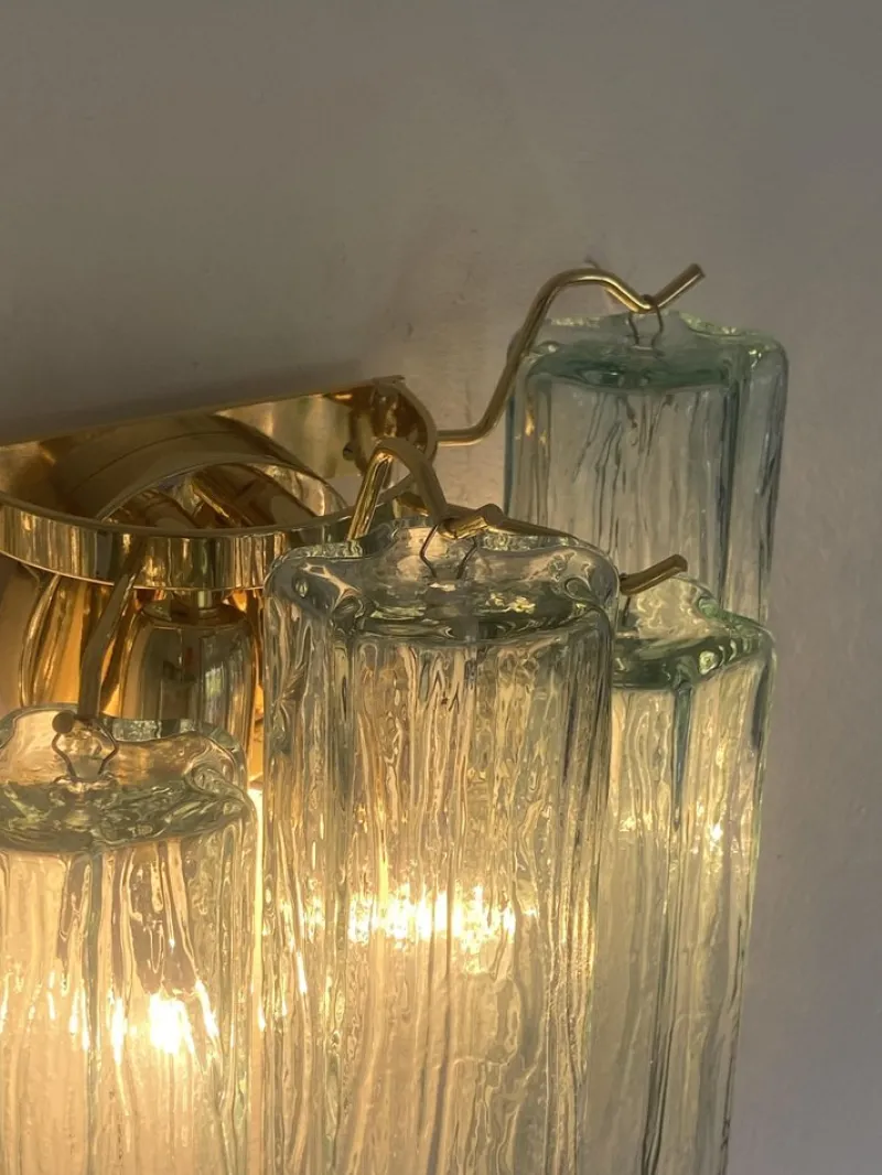 Pamono Murano Glass Wall Sconces from Simoeng, Set of 2