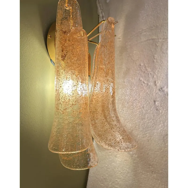 Pamono Murano Glass Wall Sconces by Simoeng, Set of 2> Wall Lights & Sconces|Wall Lights & Sconces