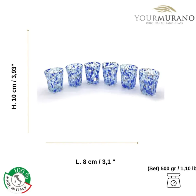 Pamono Murano Glasses from YourMurano, Set of 6> Tabletop