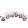 Pamono Murano Glasses in Crystal and Colored Spots from YourMurano, Set of 6> Tabletop