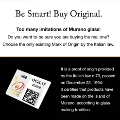 Pamono Murano Glasses in Crystal and Colored Spots from YourMurano, Set of 6><noscript><img width=