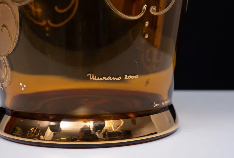 Pamono Murano Gold Decorated Glass Ice Bucket, Italy, 1950> Ice Buckets & Wine Coolers