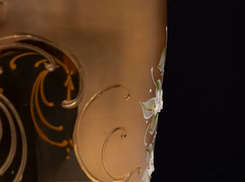 Pamono Murano Gold Decorated Glass Ice Bucket, Italy, 1950> Ice Buckets & Wine Coolers