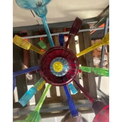 Online Pamono Murano Multicolored Glass Chandelier by Simoeng