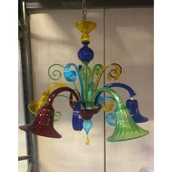 Online Pamono Murano Multicolored Glass Chandelier by Simoeng