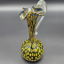 Clearance Pamono Murano Murrine Glass Vase by Fratelli Toso for Made Murano Glass, 1950s