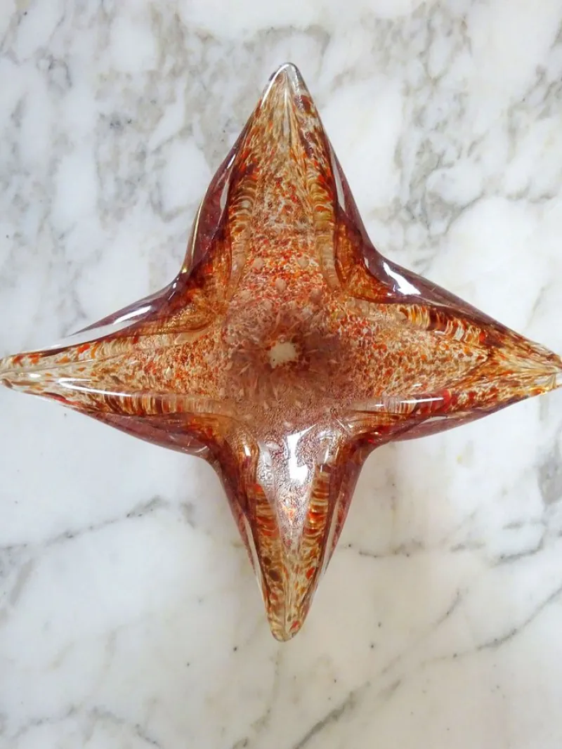Pamono Murano Sixtyes Glass Pieces, 1960s, Set of 2> Bowls