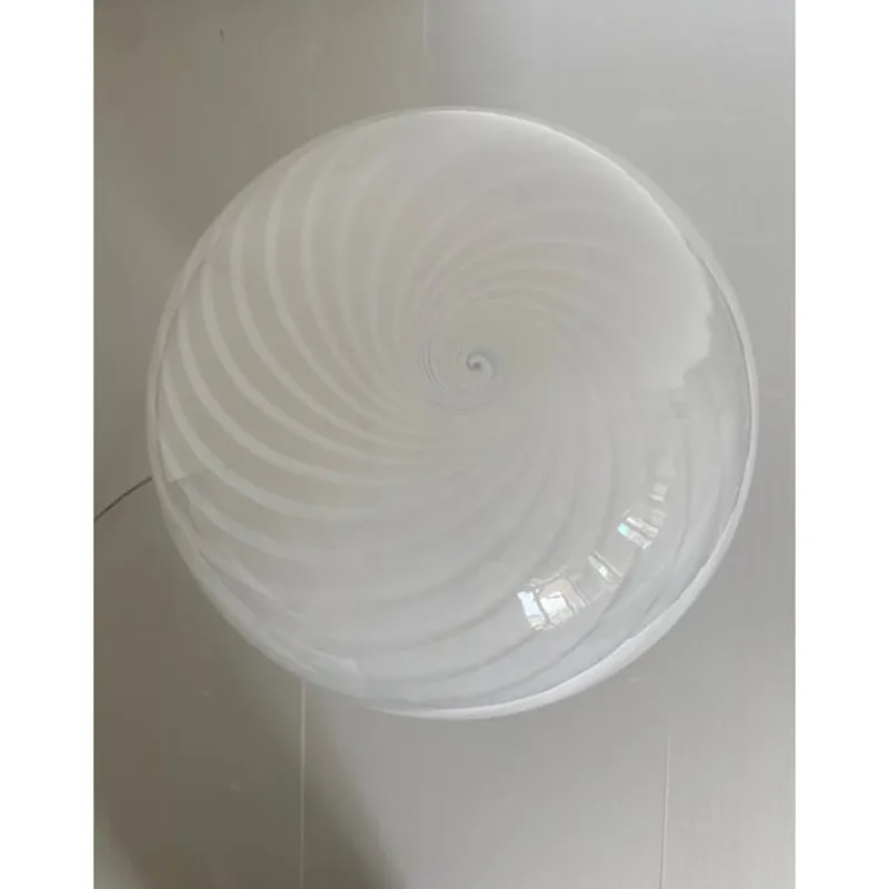 Sale Pamono Murano Spiral White Murano Glass Table Lamp by Simoeng