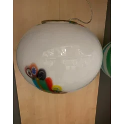 Pamono Murano Style Clear with Murrise Multicolors Pendant by Simoeng><noscript><img width=