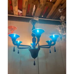 Pamono Murano Style Glass Chandelier by Simong><noscript><img width=