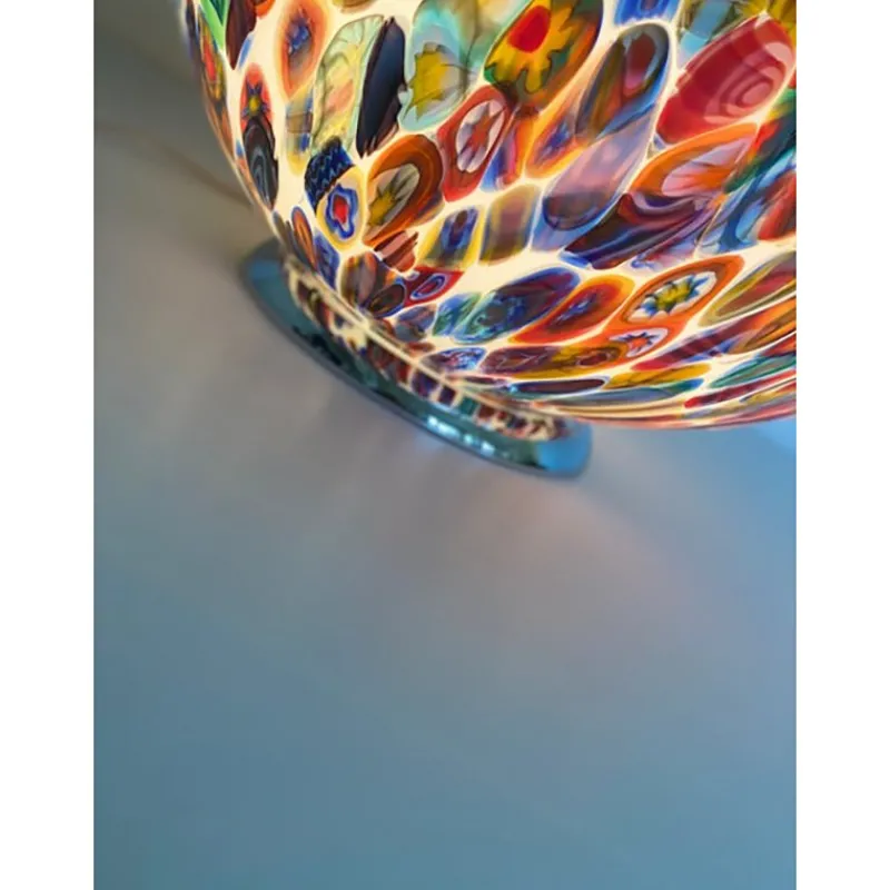 Pamono Murano Style Glass Egg Table Lamps by Simoeng, Set of 2> Table Lamps